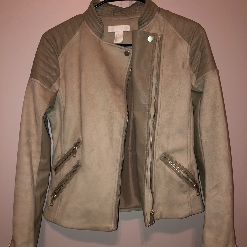 H&M Greige Moto Jacket